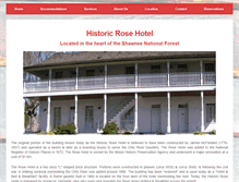Tablet Screenshot of historicrosehotel.com